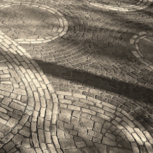 Fancy, cobblestone, driveway, Maine, Windham, Stonework