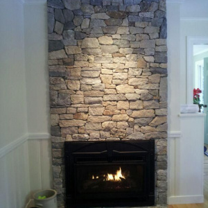 "Boston Blend" Fireplace surround, Falmouth, Maine
